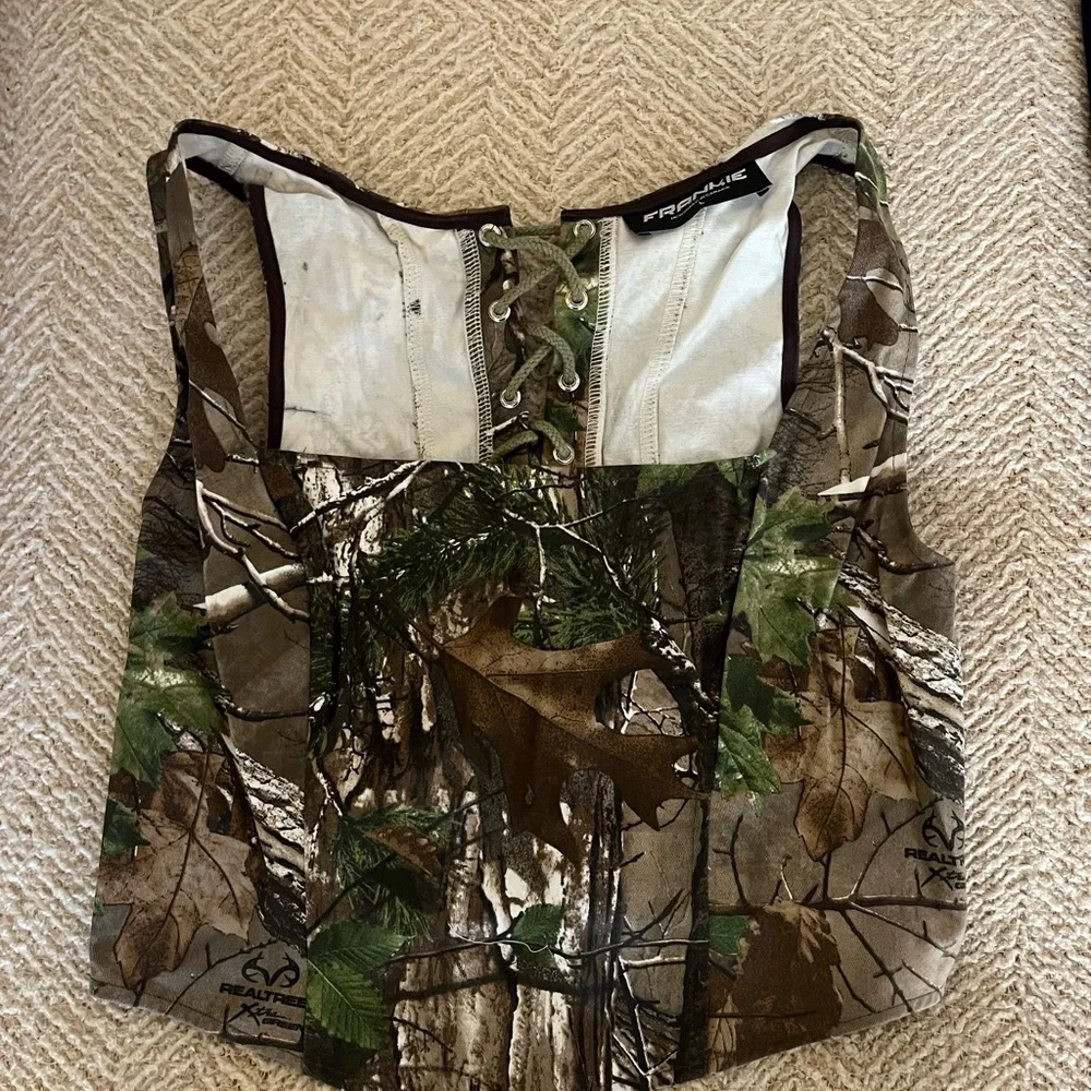 NWOT Frankie's Camo Corset - Picture 3 of 3